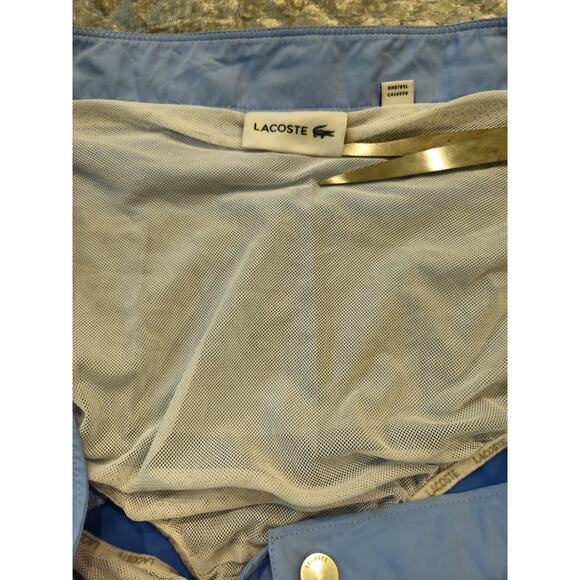 LACOSTE MEN’S MID-LENGTH GRADATED COLORBLOCK SWIMMING TRUNKS SIZE LARGE - Picture 8 of 12